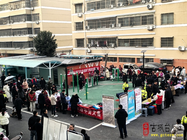 台儿庄：运河大集暖新春 志愿服务进社区（图）