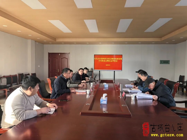 台儿庄区开展“四普”新发现不可移动文物认定评审工作（图）